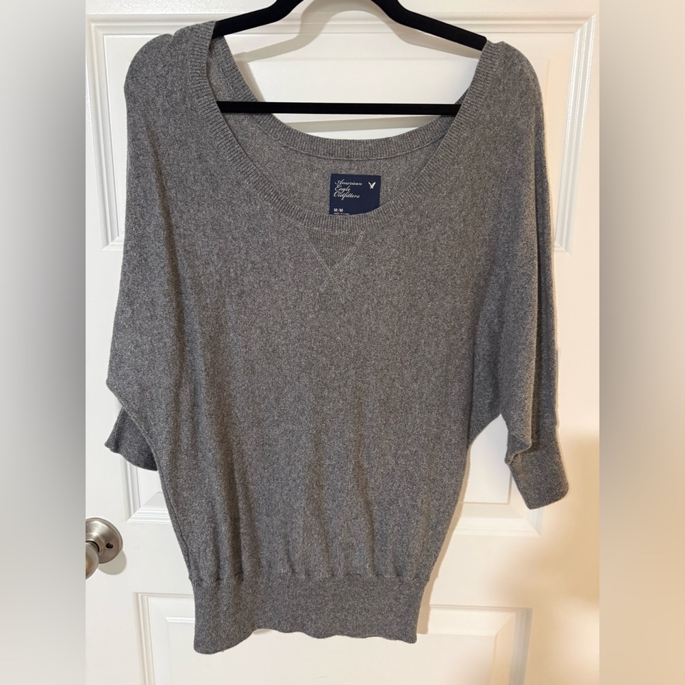 American Eagle Outfitters Women's Heather Gray Sweater